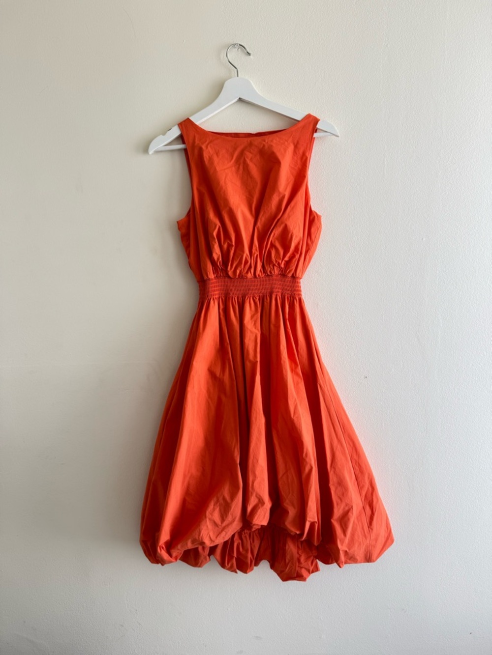 Nwot Trina Turk orange bubble skirt dress sz S - Picture 4 of 6